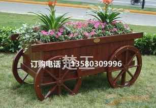 實(shí)木花車 打造自然與藝術(shù)的園林景觀佳品