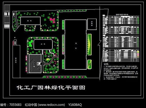 化工廠園林綠化平面圖設(shè)計(jì)指南